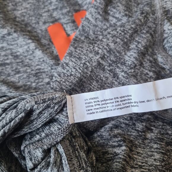Rabbit Hoka Heather Gray and Bright Orange Tee Women's Size M - Picture 9 of 9